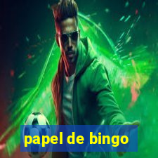 papel de bingo